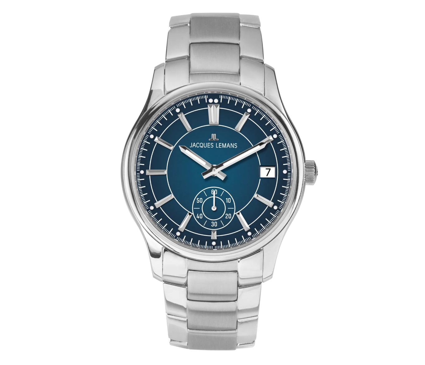 Jacques Lemans 1-2197G Men’s Watch – Stainless Steel, Blue Dial, Elegant Design