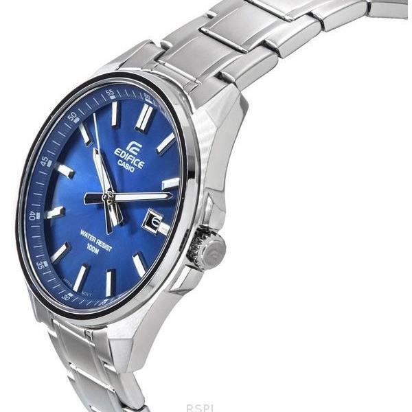 Casio Edifice EFV-150D-2AVUDF Men’s Watch – Stainless Steel, Blue Dial, 100M Water Resistance