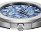 Milano UTBJ35 Men’s Watch – Ultra Thin, Stainless Steel, Blue Textured Dial