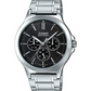Casio MTP-V300D-1AUDF Men’s Watch – Black Dial, Multifunction Stainless Steel