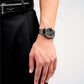 D1 Milano UTBJ31 Men’s Watch – Ultra Thin, Black Stainless Steel, Marble Effect Dial