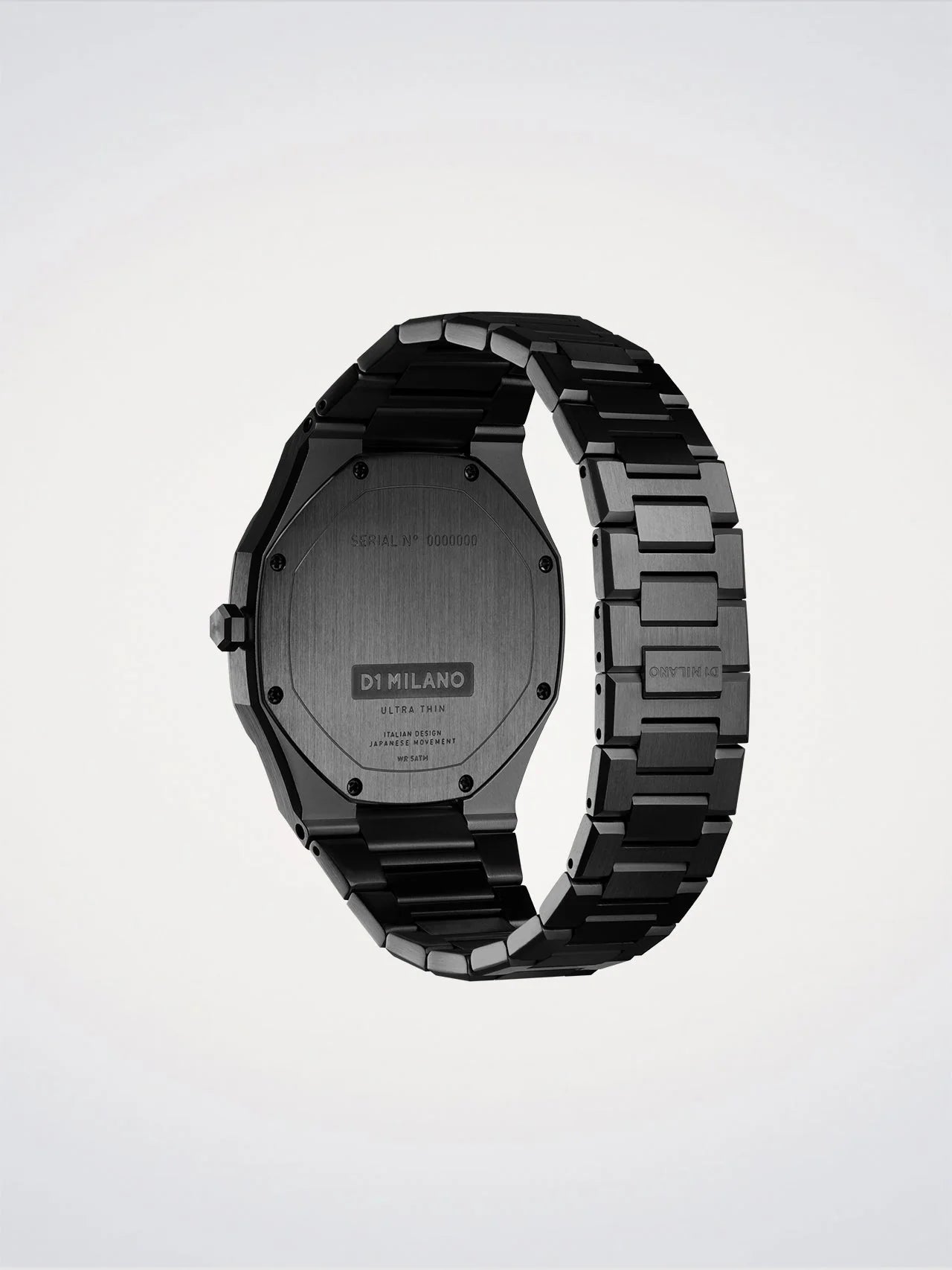 D1 Milano UTBJ31 Men’s Watch – Ultra Thin, Black Stainless Steel, Marble Effect Dial