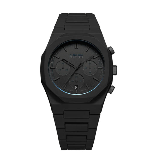 D1 Milano PHBJSH Polychrono Shadow – 40.5 mm Polycarbonate Chronograph (All-Black)
