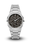D1 Milano UTBJ32 Men’s Watch – Ultra Thin, Stainless Steel, Textured Black Dial