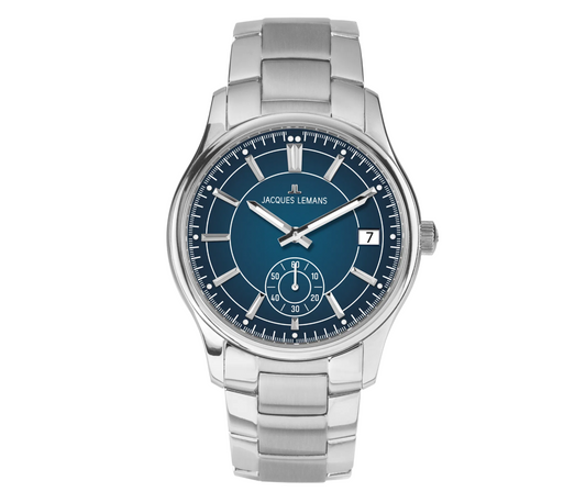 Jacques Lemans 1-2197G Men’s Watch – Stainless Steel, Blue Dial, Elegant Design