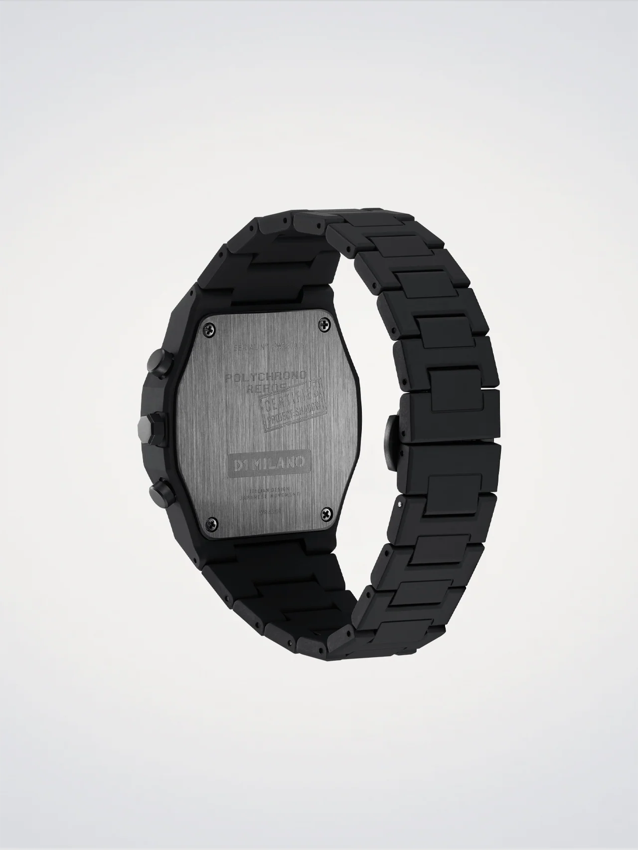D1 Milano PHBJSH Polychrono Shadow – 40.5 mm Polycarbonate Chronograph (All-Black)