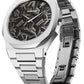 D1 Milano UTBJ32 Men’s Watch – Ultra Thin, Stainless Steel, Textured Black Dial