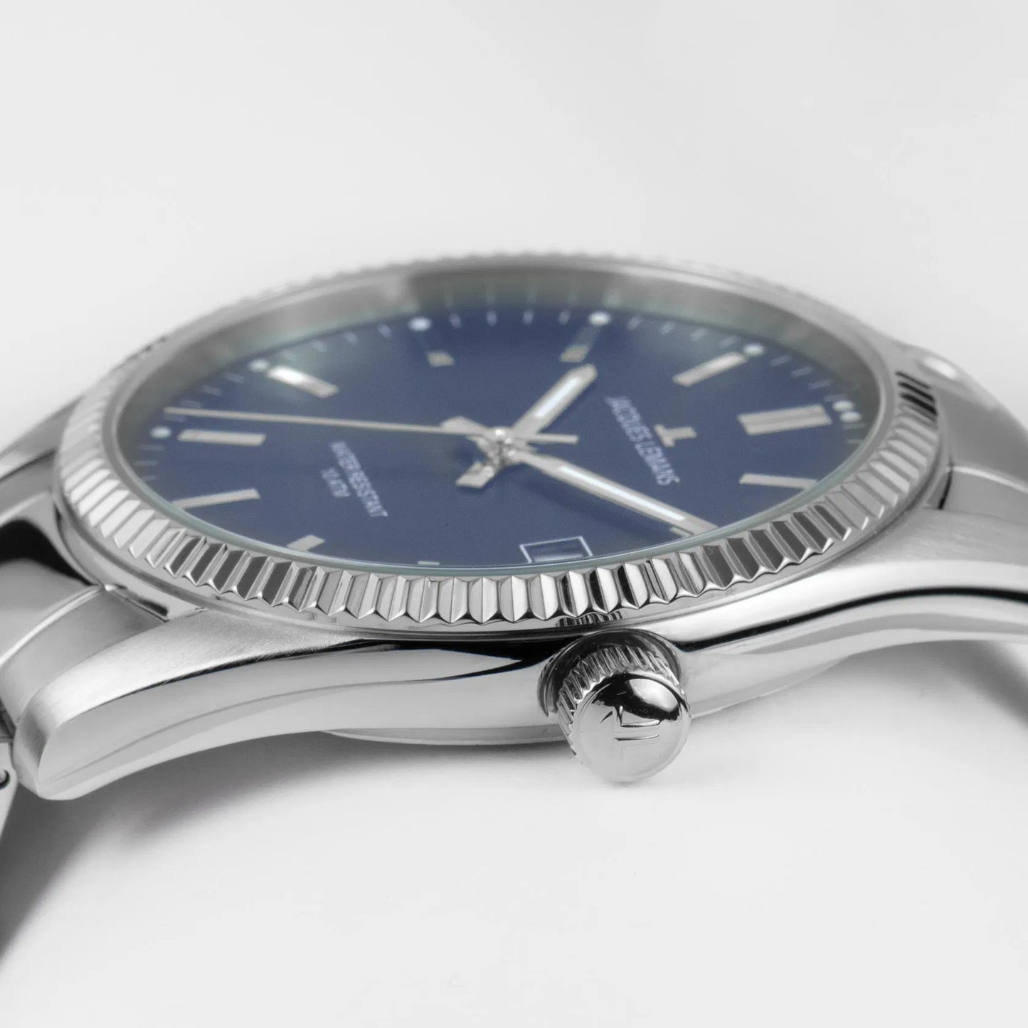 Jacques Lemans 50-3C Men’s Watch – Stainless Steel, Blue Dial, Classic Design
