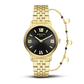 Amalys AMW-198 Women’s Watch – Gold Stainless Steel, Black Dial, Sapphire Glass