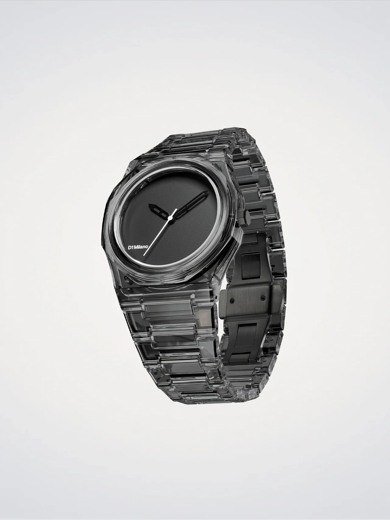 D1 Milano NYBJ02 Exp-Black – 39 mm Nylon Transparent Black Watch