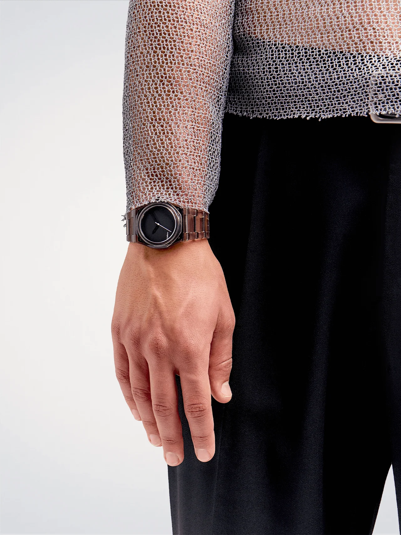 D1 Milano NYBJ02 Exp-Black – 39 mm Nylon Transparent Black Watch