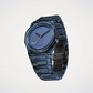 D1 Milano NYBJ05 Exp-Cobalt – Nylon 39 mm Transparent Blue Watch