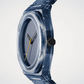 D1 Milano NYBJ05 Exp-Cobalt – Nylon 39 mm Transparent Blue Watch