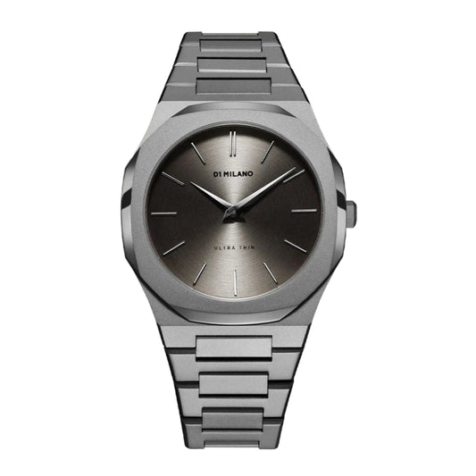 D1 Milano UTBJ22 Ultra Thin Antracite 40 mm – Gun Metal Bracelet Watch