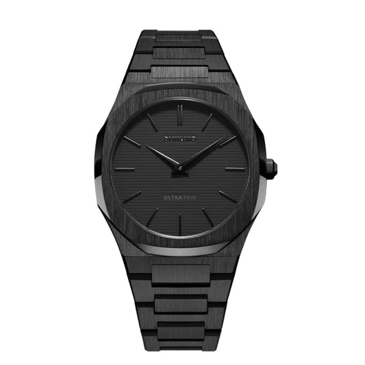 D1 Milano UTBJSH Ultra Thin Shadow 40 mm – All-Black Stainless Steel Watch