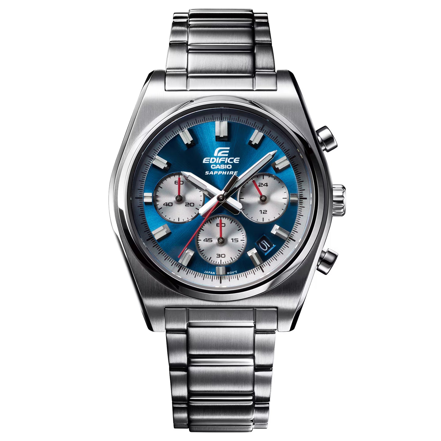 Casio Edifice EFB-730D-2AVUDF Men’s Watch – Sapphire Crystal, Stainless Steel, Blue Dial
