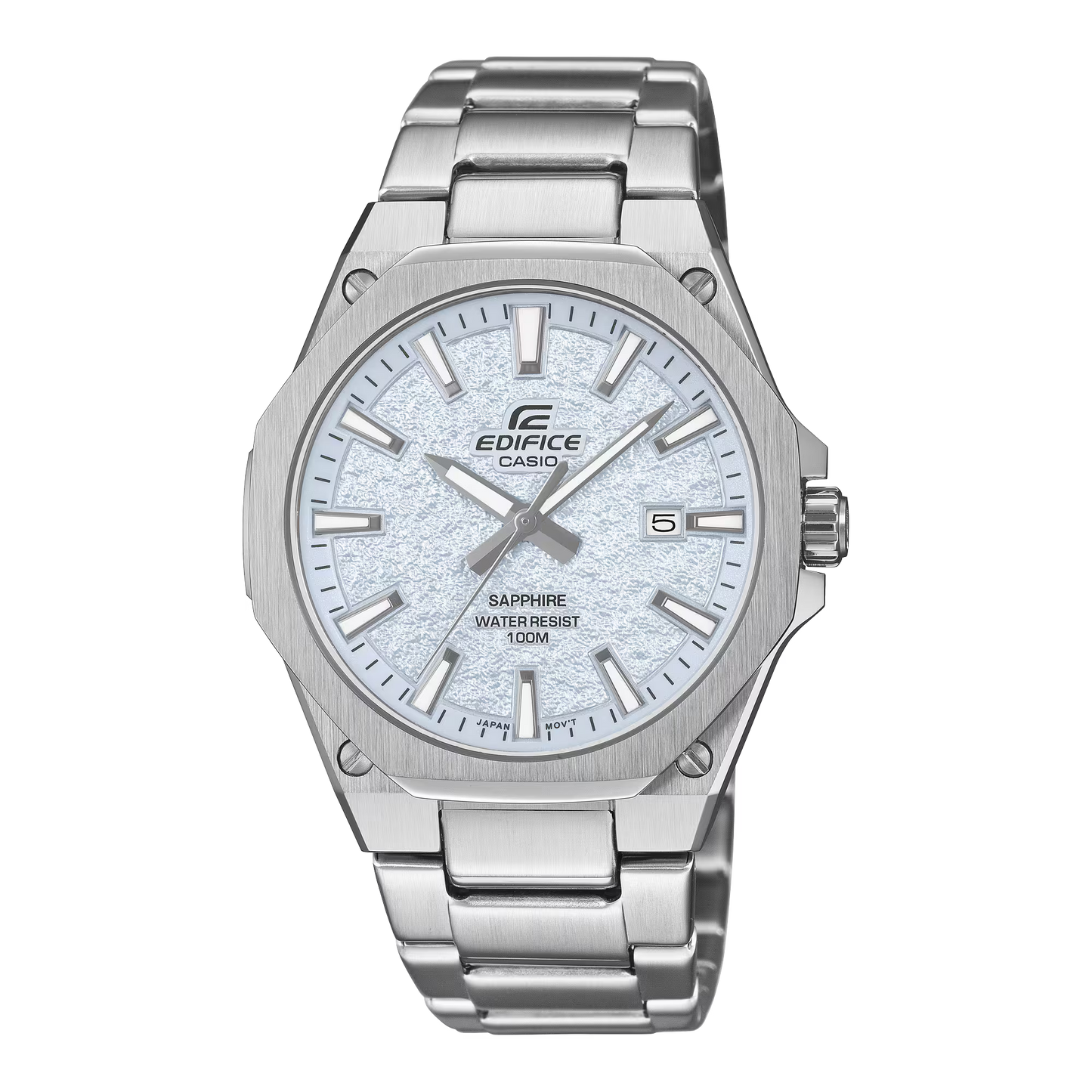 Casio Edifice EFR-S108DE-2AVUDF Men’s Watch – Slim Stainless Steel, Sapphire Crystal, Blue Dial
