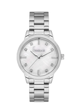 Freelook FL.1.10402-1 Women’s Watch – Silver Stainless Steel, Crystal Markers, White Dial