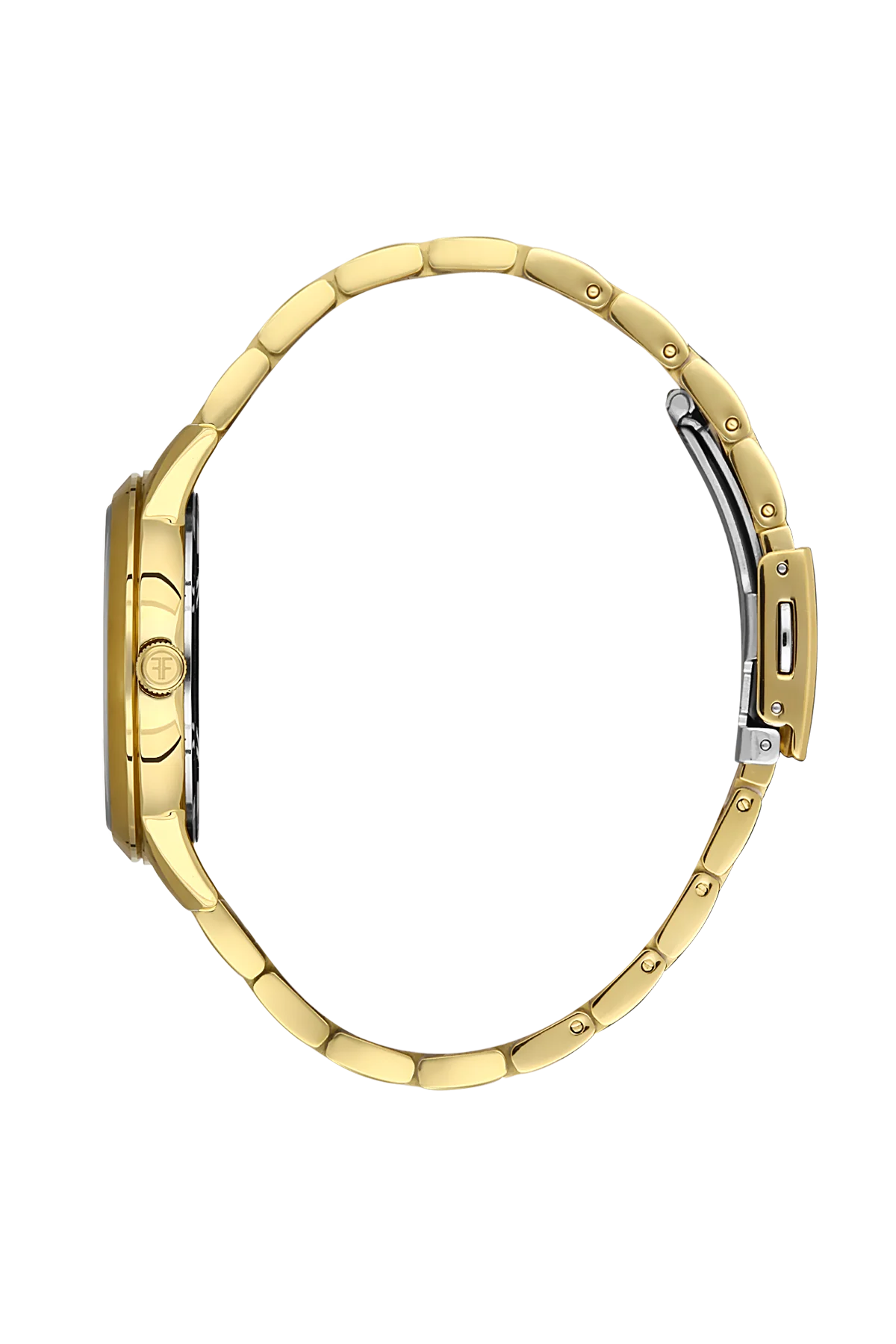 Freelook FL.1.10402-2 Women’s Watch – Gold Stainless Steel, Crystal Markers, White Dial