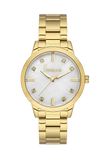 Freelook FL.1.10402-2 Women’s Watch – Gold Stainless Steel, Crystal Markers, White Dial
