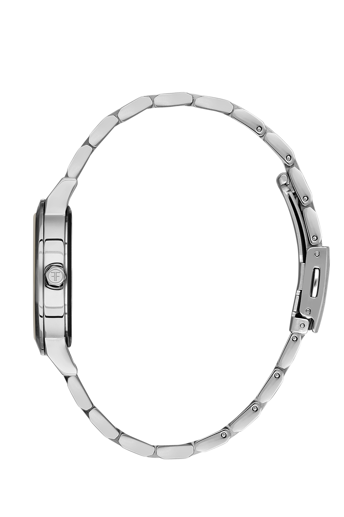 Freelook FL.1.10421-1 Women’s Watch – Silver Stainless Steel, Geometric Dial Design
