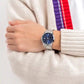 Casio MTP-V002D-2B3UDF Men’s Watch – Blue Dial, Stainless Steel Bracelet