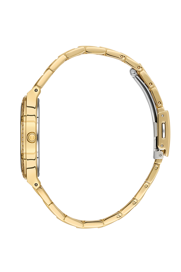 Freelook FL.1.10407-2 Women’s Watch – Gold Stainless Steel, Crystal Bezel, White Dial