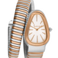 Freelook FL.1.10422-4 Women’s Watch – Two-Tone Stainless Steel, Serpent Design, White Dial