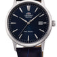 Orient RA-AC0F06L30B Automatic Men’s Watch – Blue Dial, Leather Strap, Classic Design