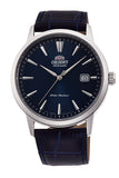 Orient RA-AC0F06L30B Automatic Men’s Watch – Blue Dial, Leather Strap, Classic Design