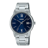 Casio MTP-V002D-2B3UDF Men’s Watch – Blue Dial, Stainless Steel Bracelet