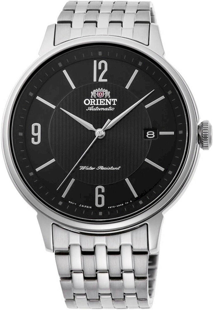 Orient RA-AC0J08B30B Automatic Men’s Watch – Black Dial, Stainless Steel Bracelet